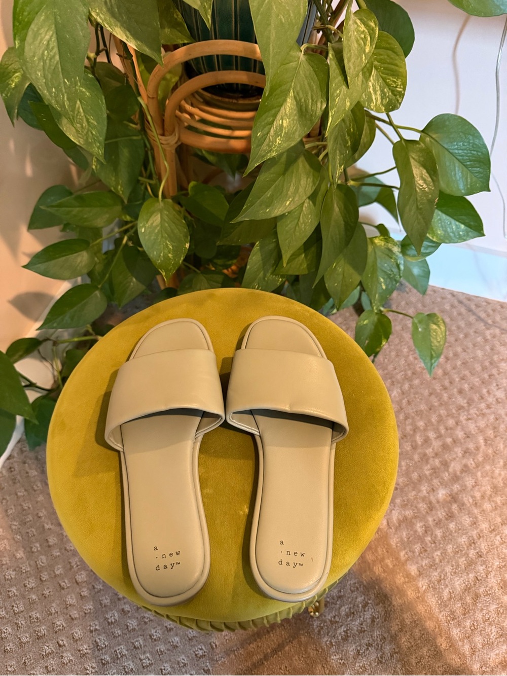 a new day Sandals for Women, pale seafoam green